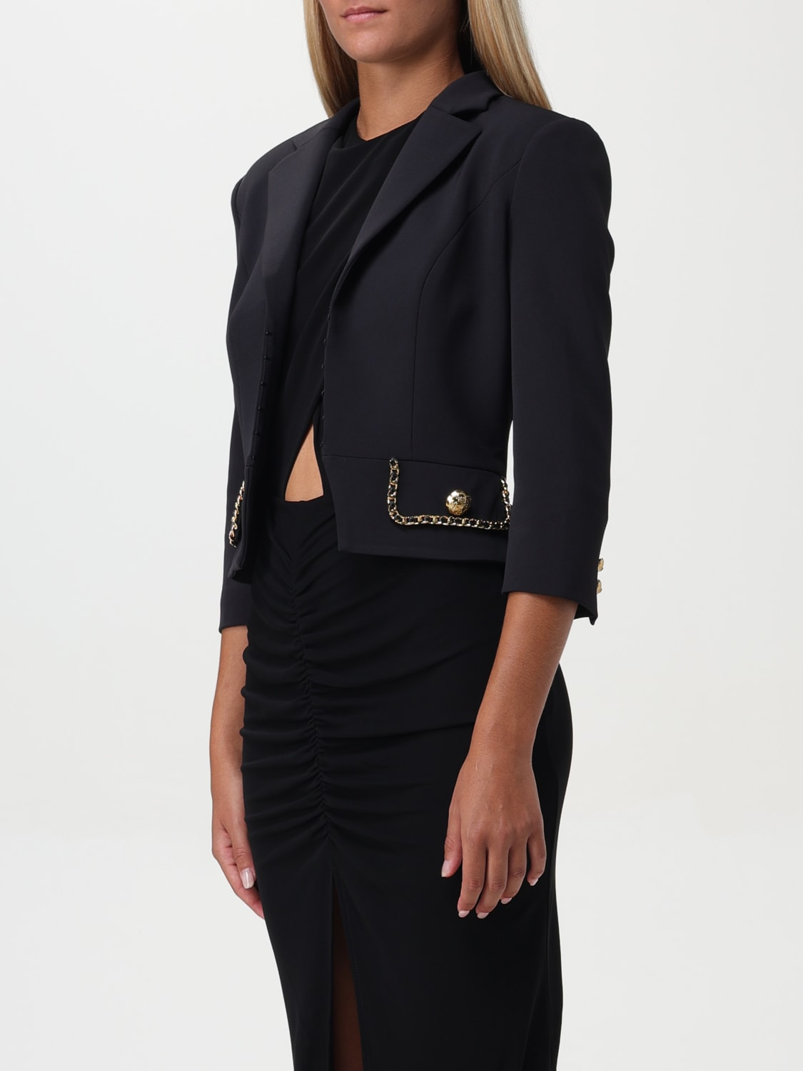 ELISABETTA FRANCHI BLAZER: Veste femme Elisabetta Franchi, Noir - Img 3