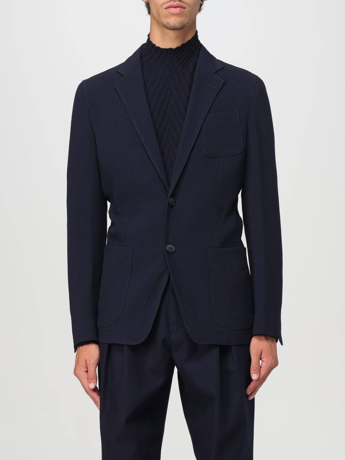Giglio Blazer Giorgio Armani in misto lana