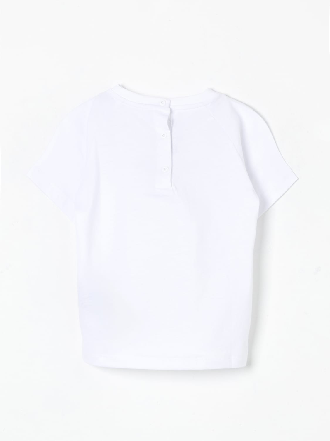 BALMAIN T-SHIRT: T-shirt con logo Balmain, Bianco - Img 2