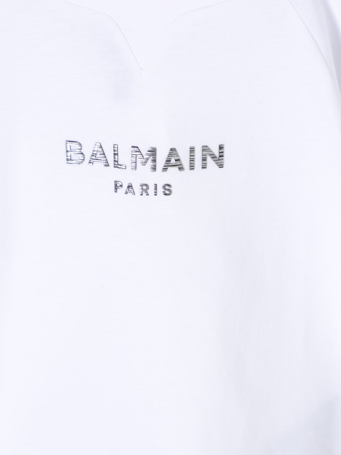 BALMAIN T-SHIRT: T-shirt con logo Balmain, Bianco - Img 3