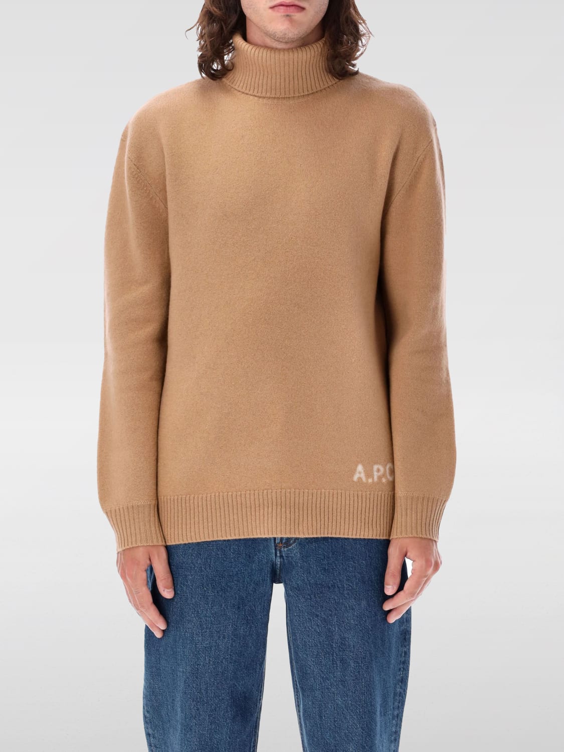 A.P.C. SWEATER: Sweater men A.P.C., Brown - Img 1