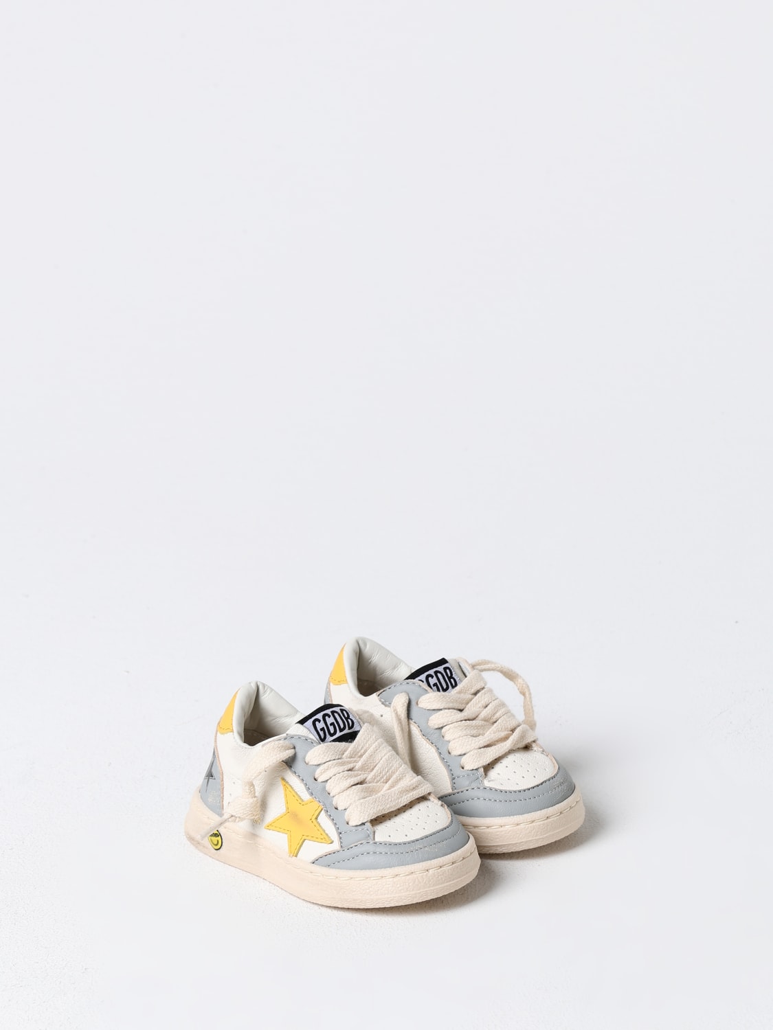 GOLDEN GOOSE SNEAKERS: Sneakers Ball Star Golden Goose in pelle, Bianco - Img 2