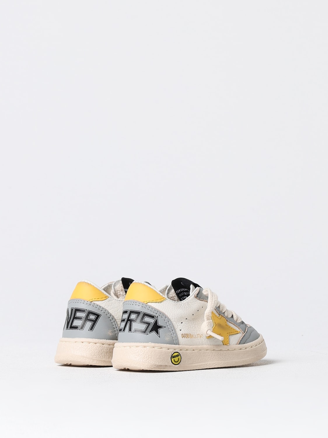 GOLDEN GOOSE SNEAKERS: Sneakers Ball Star Golden Goose in pelle, Bianco - Img 3