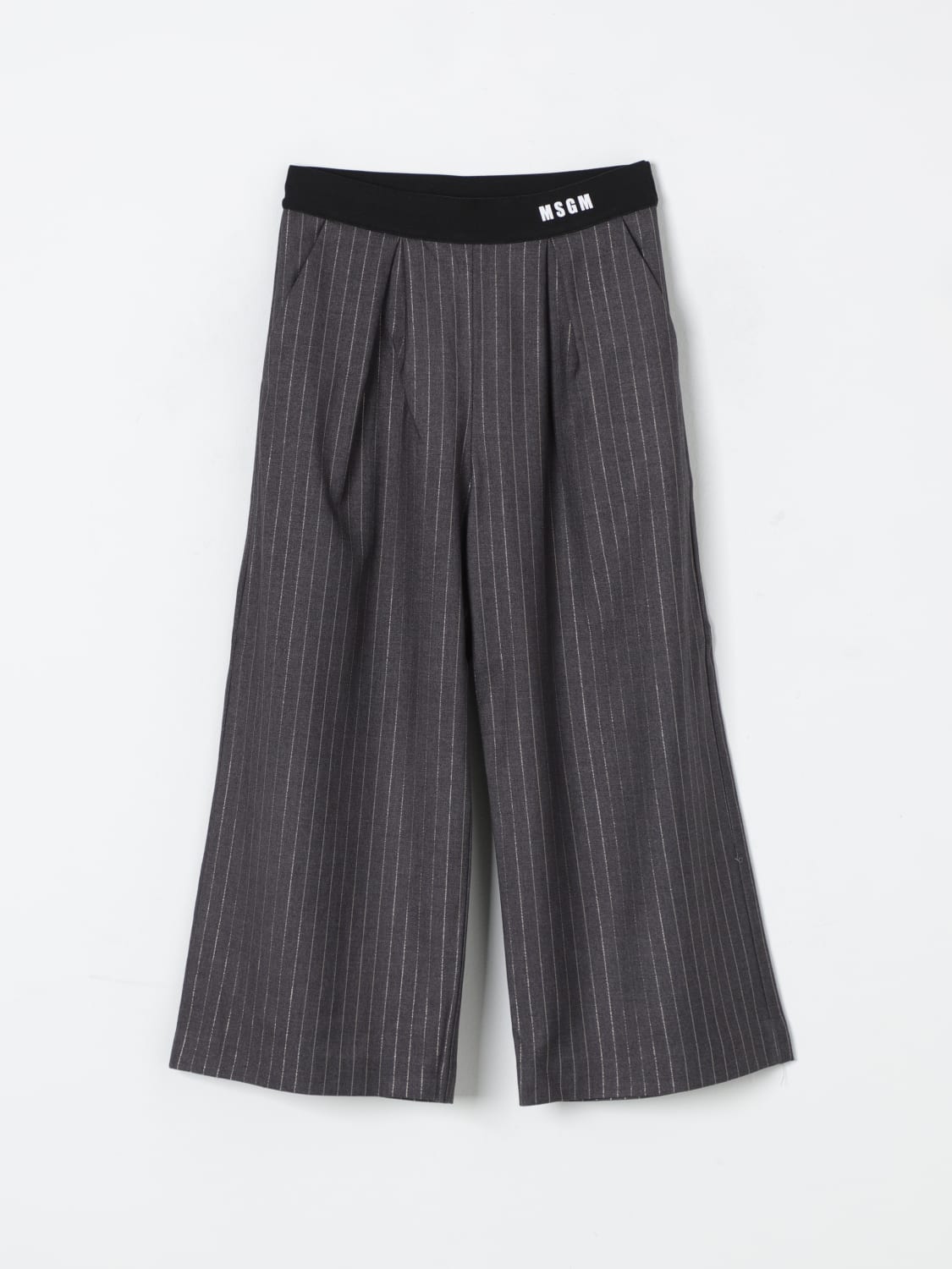 MSGM KIDS PANTS: Pants kids MSGM Kids, Grey - Img 1