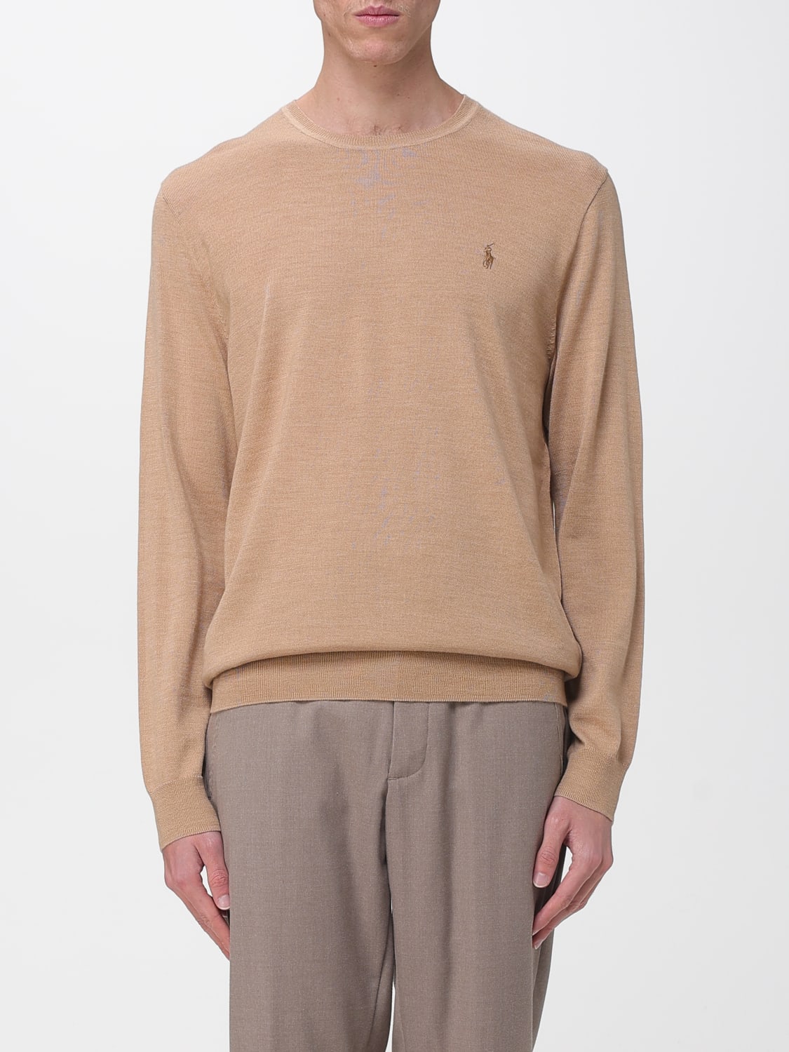 POLO RALPH LAUREN JERSEY: Jersey hombre Polo Ralph Lauren, Camello - Img 1