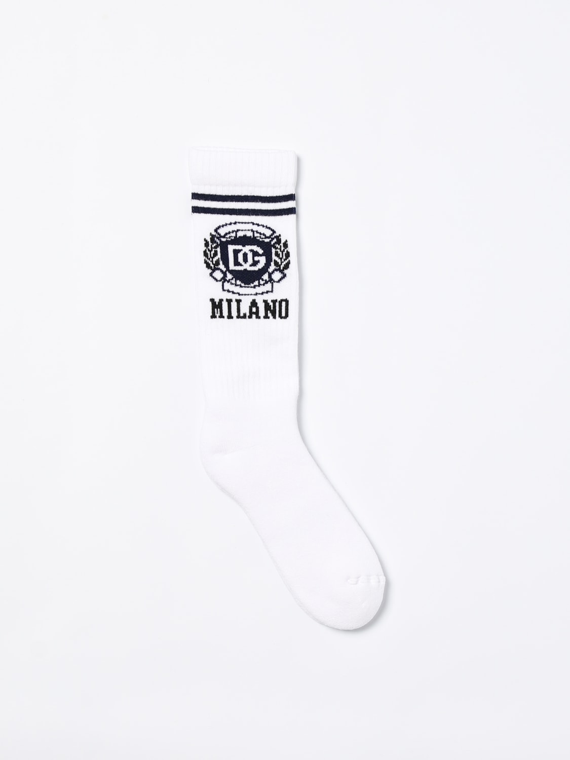 DOLCE & GABBANA SOCKS: Socks kids Dolce & Gabbana, White - Img 1