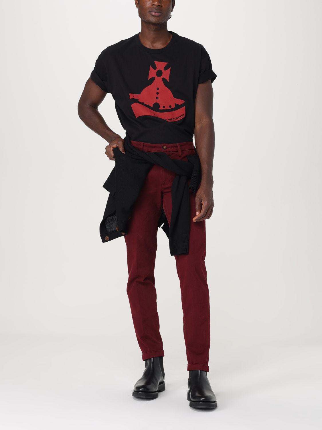 VIVIENNE WESTWOOD T-SHIRT: T-shirt men Vivienne Westwood, Black - Img 2