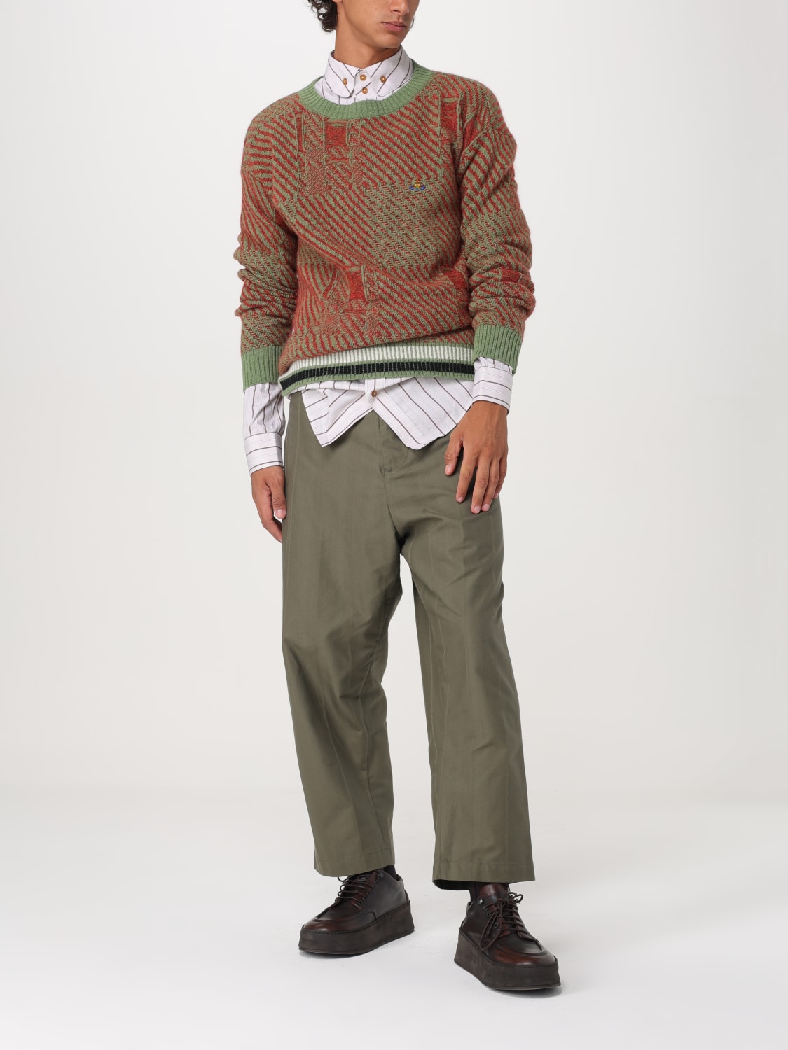 VIVIENNE WESTWOOD SWEATER: Sweatshirt men Vivienne Westwood, Brown - Img 2