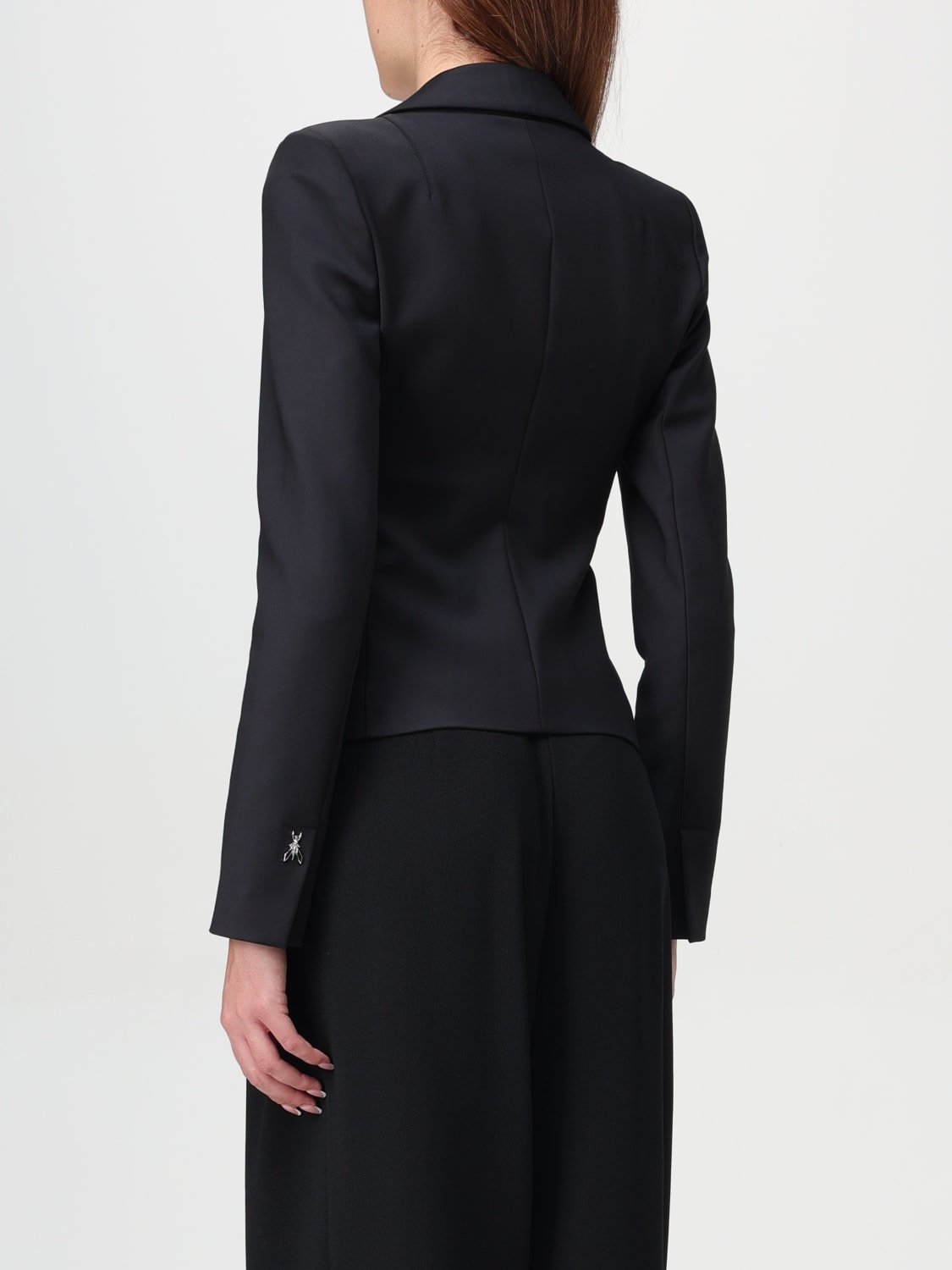 PATRIZIA PEPE BLAZER: Blazer Patrizia Pepe in misto cotone , Nero - Img 2