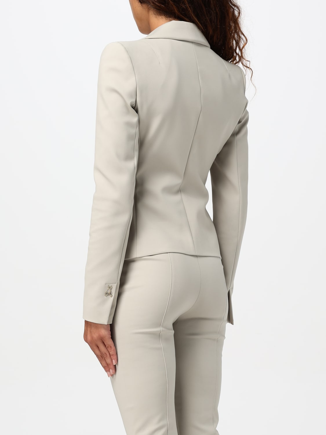 PATRIZIA PEPE BLAZER: Blazer Patrizia Pepe in misto cotone , Grigio - Img 3