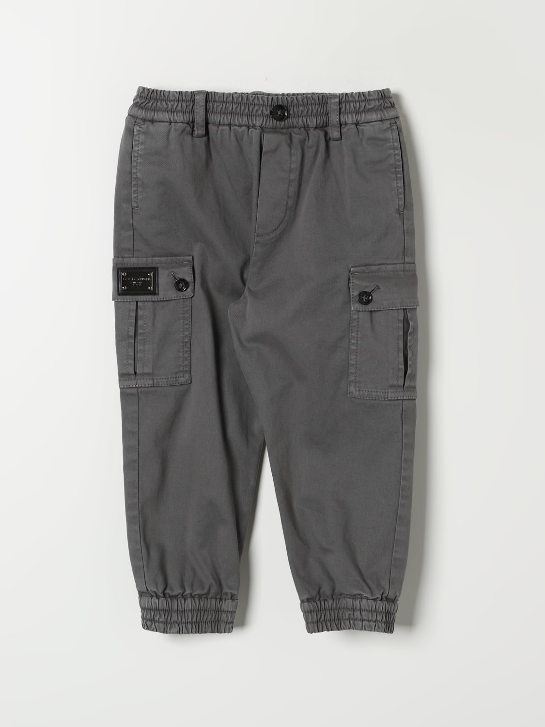 DOLCE & GABBANA PANTS: Pants kids Dolce & Gabbana, Grey - Img 1