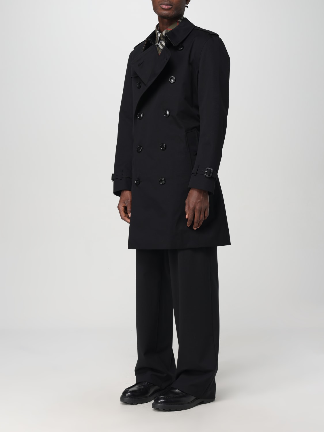 BURBERRY TRENCH COAT: Burberry men's trench coat, Black - Img 4