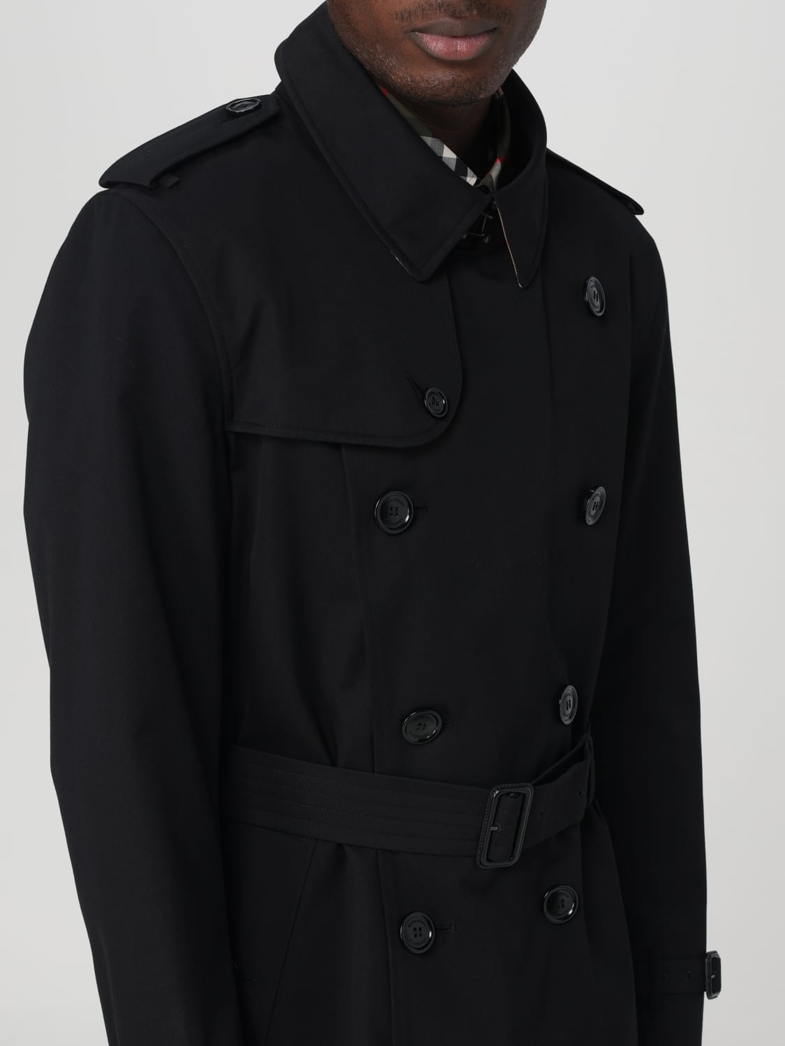 BURBERRY TRENCH COAT: Burberry men's trench coat, Black - Img 5