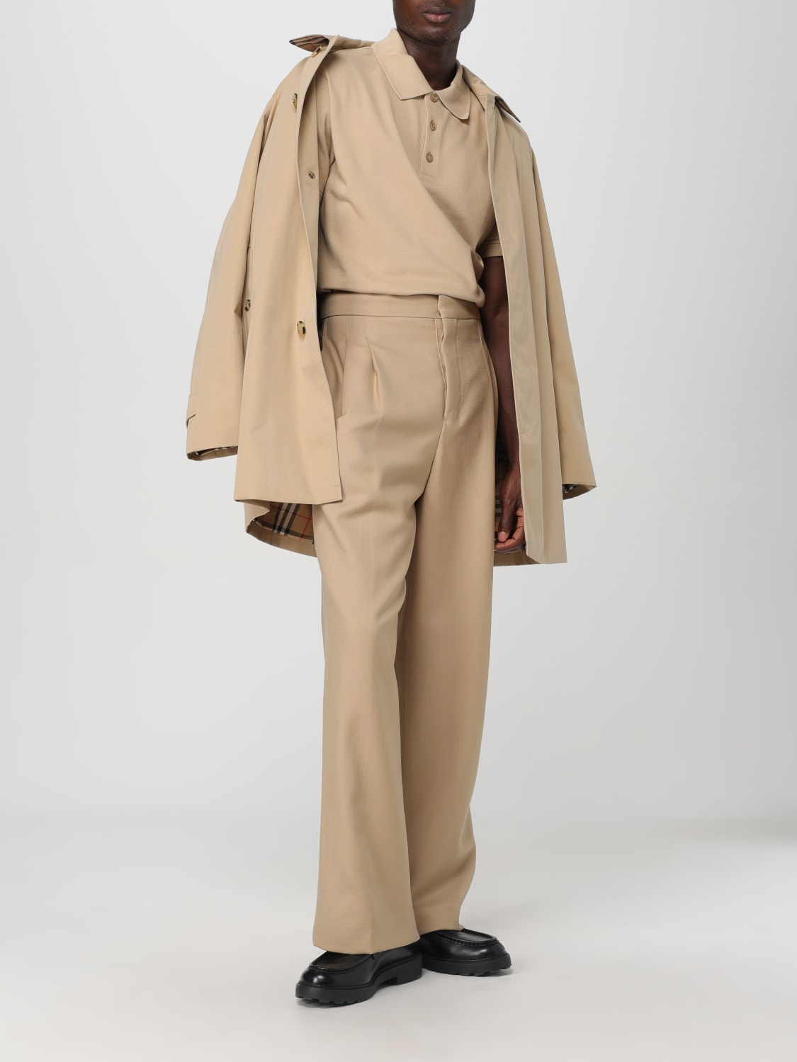 BURBERRY TRENCH COAT: Coat men Burberry, Honey - Img 2