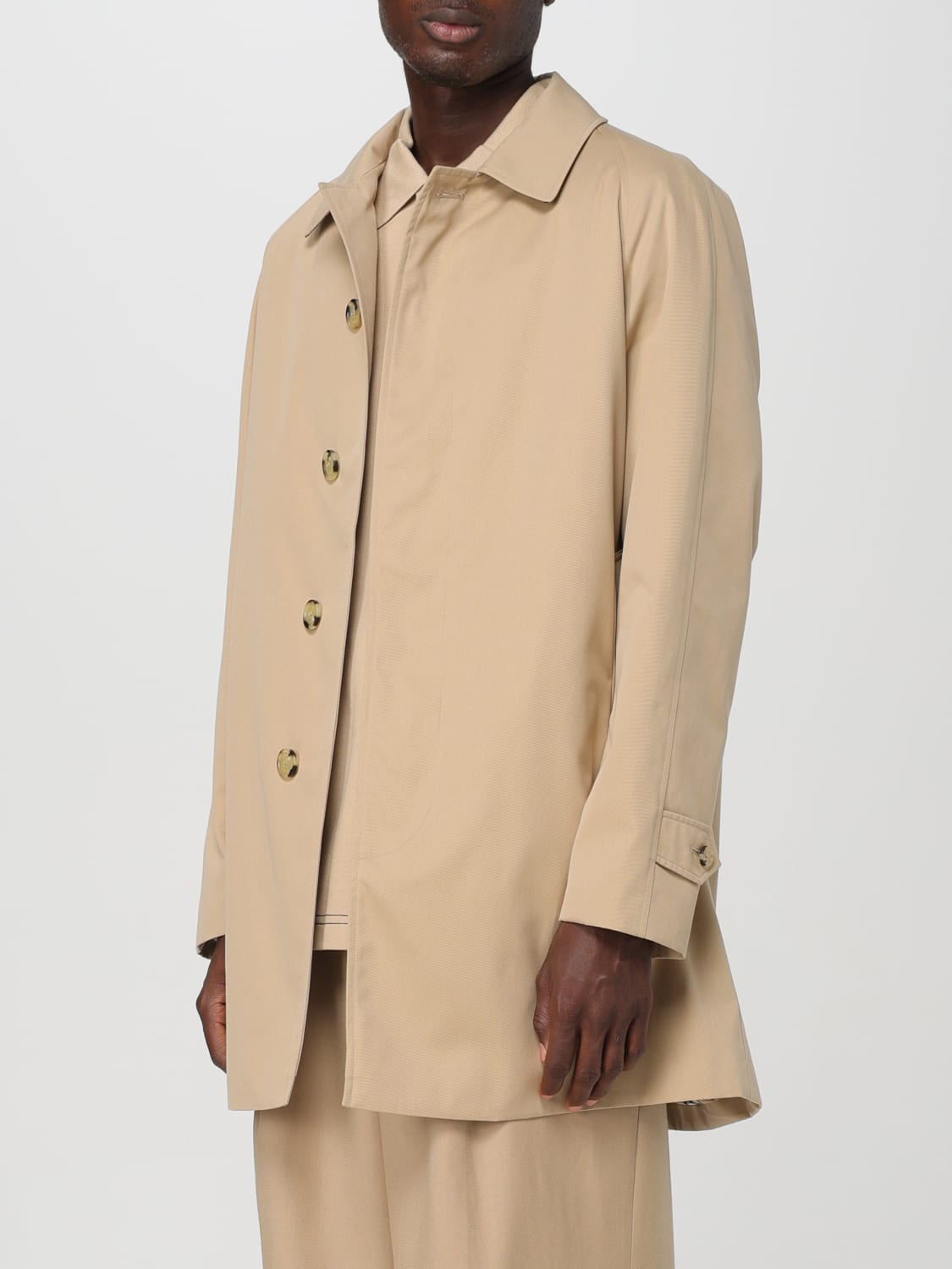 BURBERRY TRENCH COAT: Coat men Burberry, Honey - Img 4