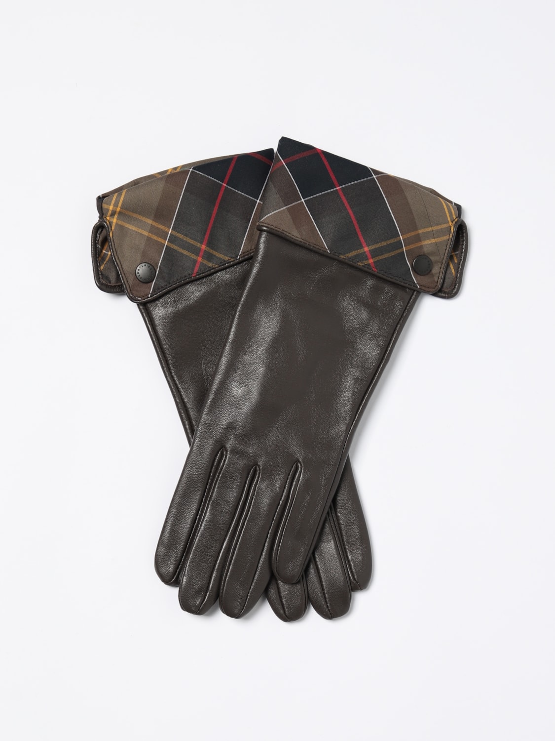 BARBOUR GLOVES: Gloves woman Barbour, Brown - Img 1