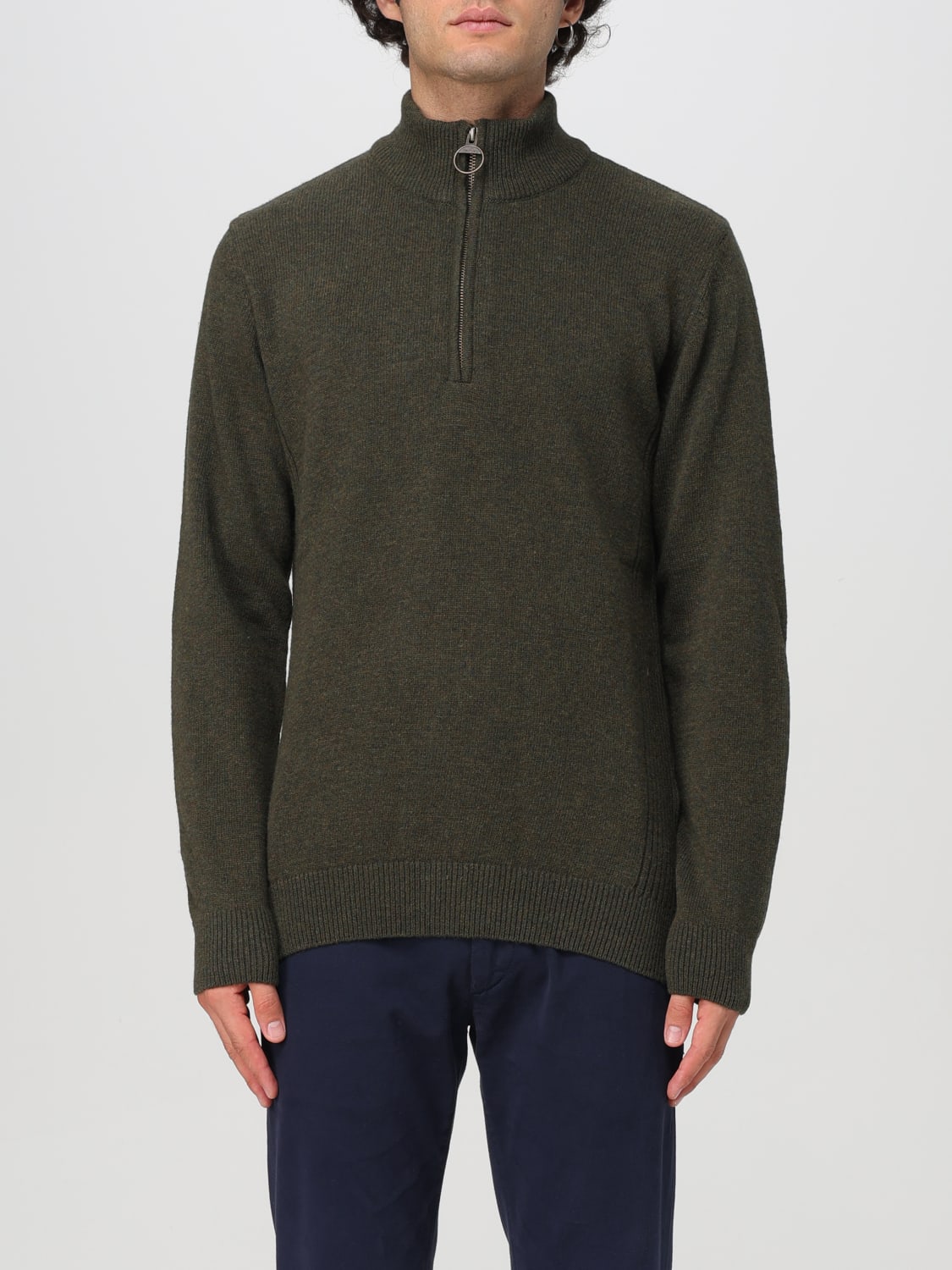 BARBOUR SWEATER: Sweater men Barbour, Green - Img 1