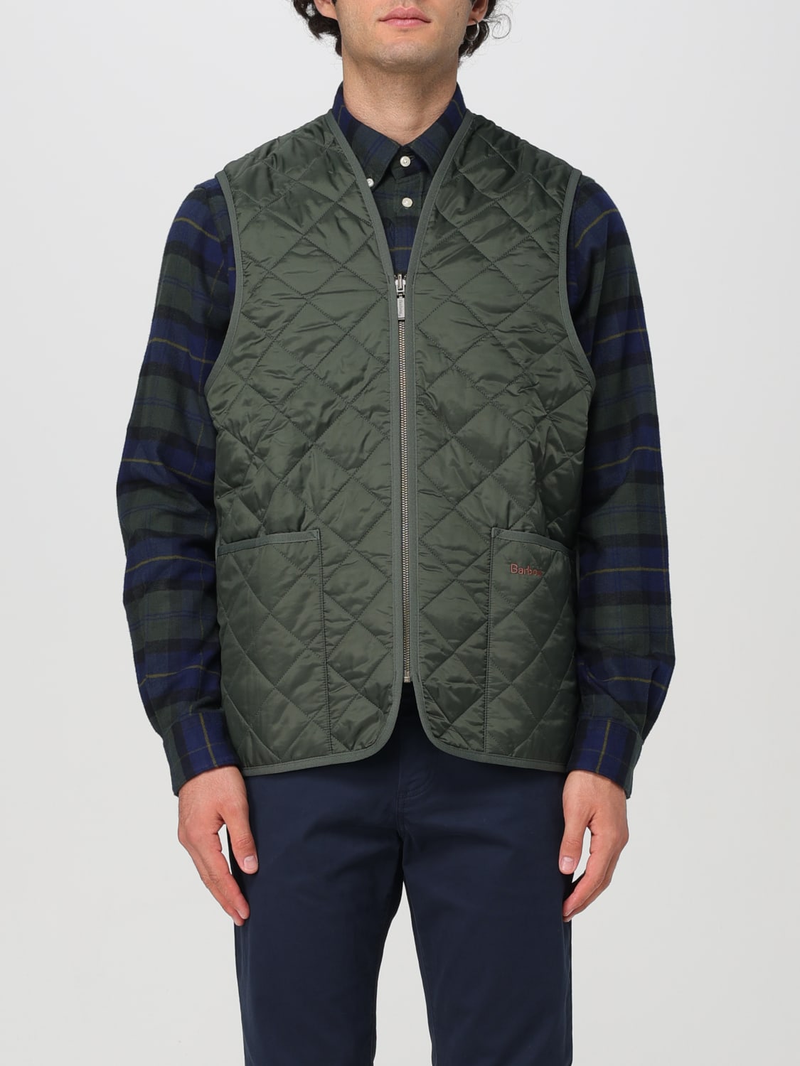 BARBOUR SUIT VEST: Suit vest men Barbour, Green - Img 1