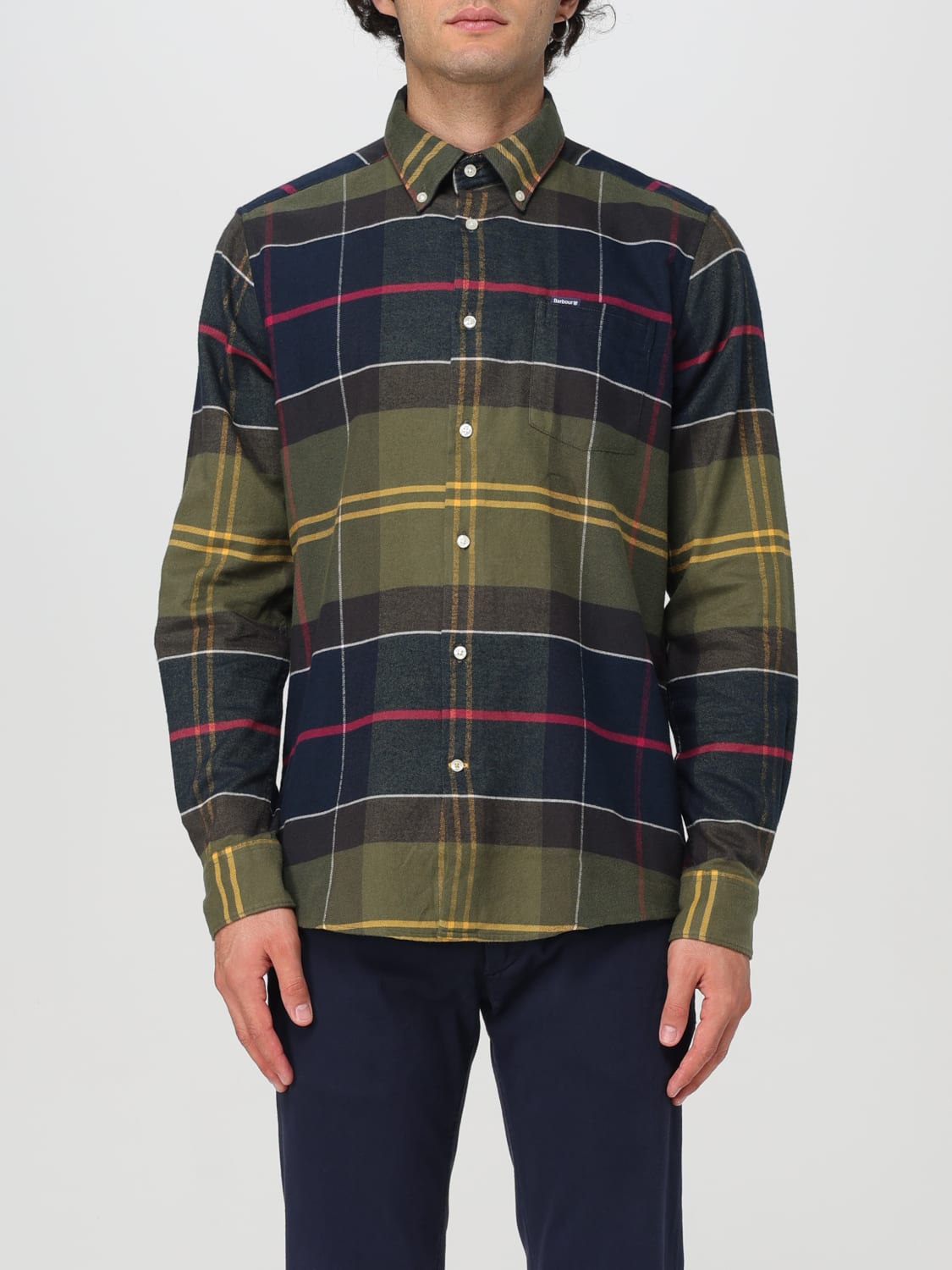 BARBOUR SHIRT: Shirt men Barbour, Green - Img 1