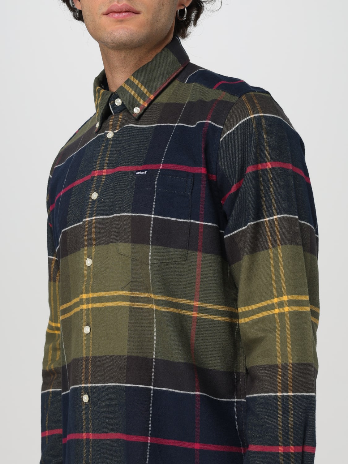 BARBOUR SHIRT: Shirt men Barbour, Green - Img 3