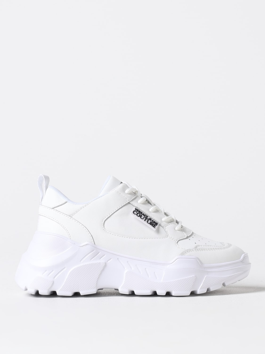 VERSACE JEANS COUTURE SNEAKERS: Sneakers Versace Jeans Couture in pelle sintetica , Bianco - Img 1