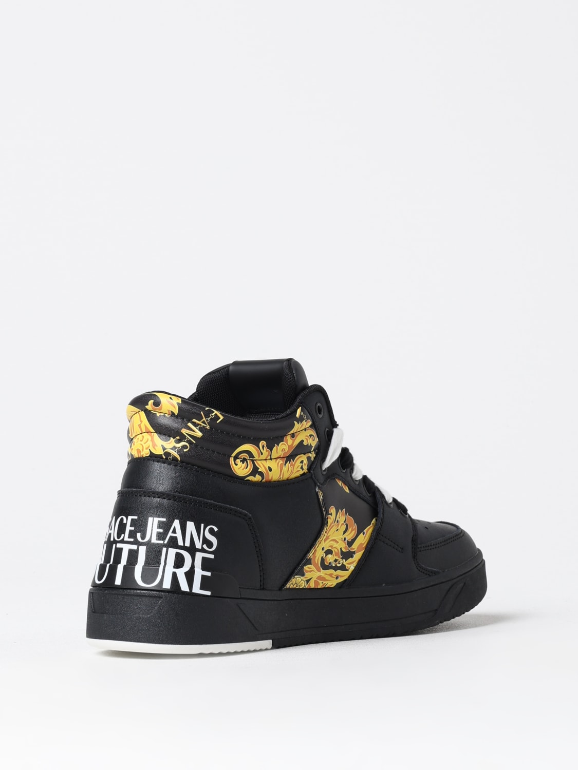 VERSACE JEANS COUTURE SNEAKERS: Sneakers Baroque Versace Jeans Couture in pelle sintetica , Nero - Img 3