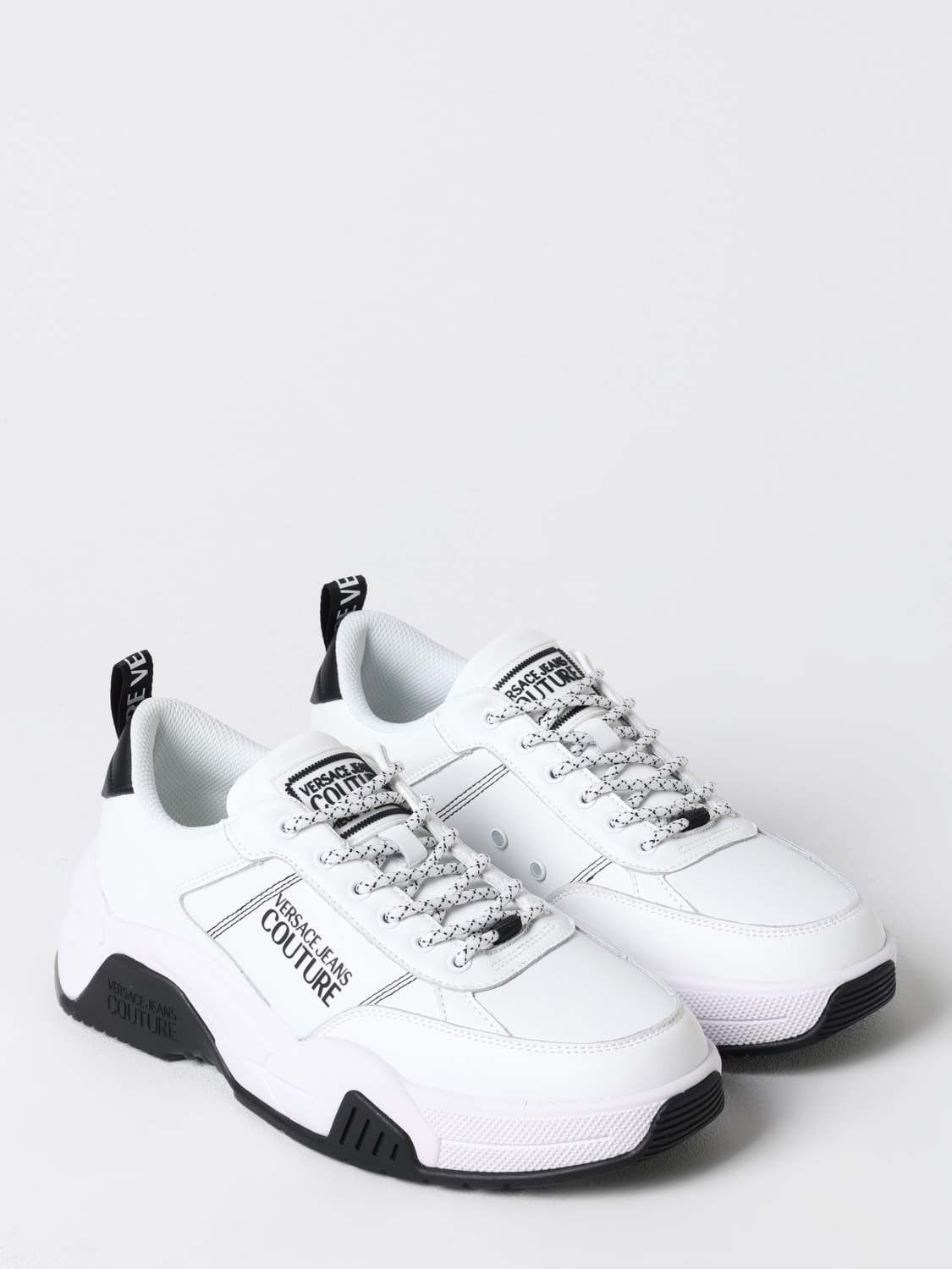 VERSACE JEANS COUTURE SNEAKERS: Sneakers men Versace Jeans Couture, White - Img 2