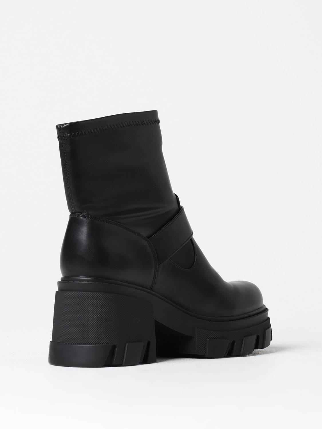 VERSACE JEANS COUTURE FLAT ANKLE BOOTS: Flat ankle boots woman Versace Jeans Couture, Black - Img 3