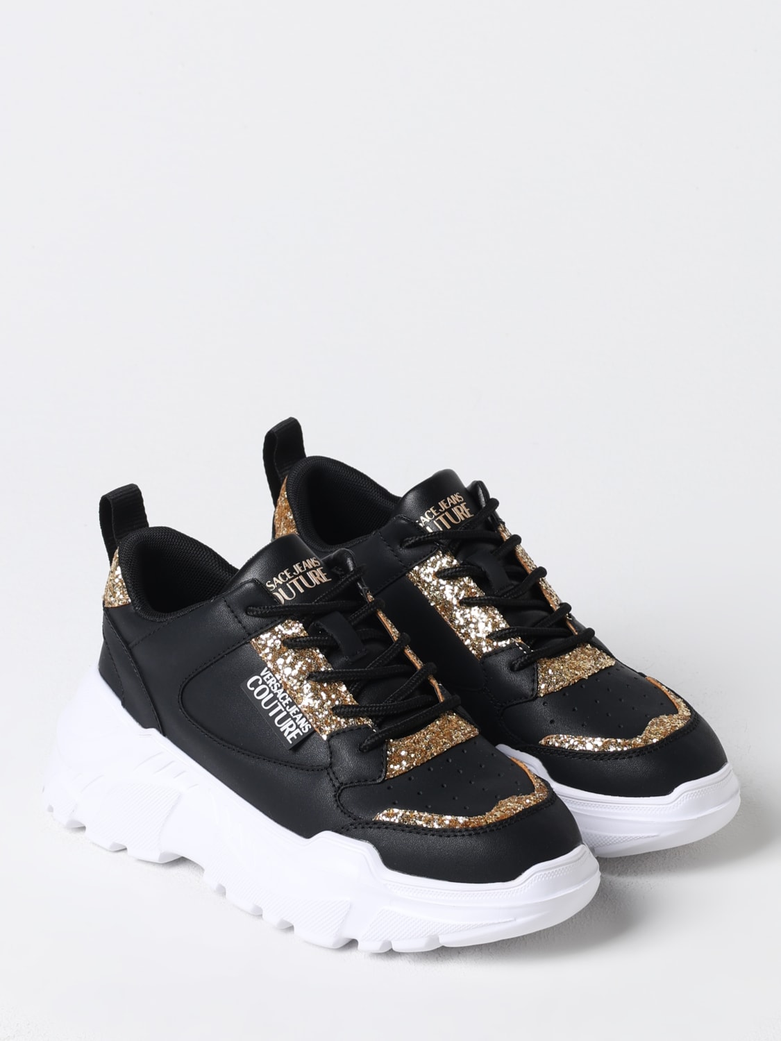 VERSACE JEANS COUTURE SNEAKERS: Sneakers woman Versace Jeans Couture, Black - Img 2