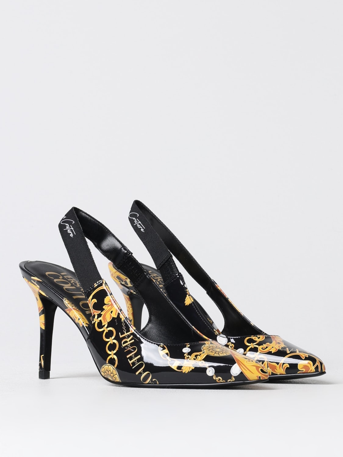 VERSACE JEANS COUTURE HIGH HEEL SHOES: High heel shoes woman Versace Jeans Couture, Black - Img 2