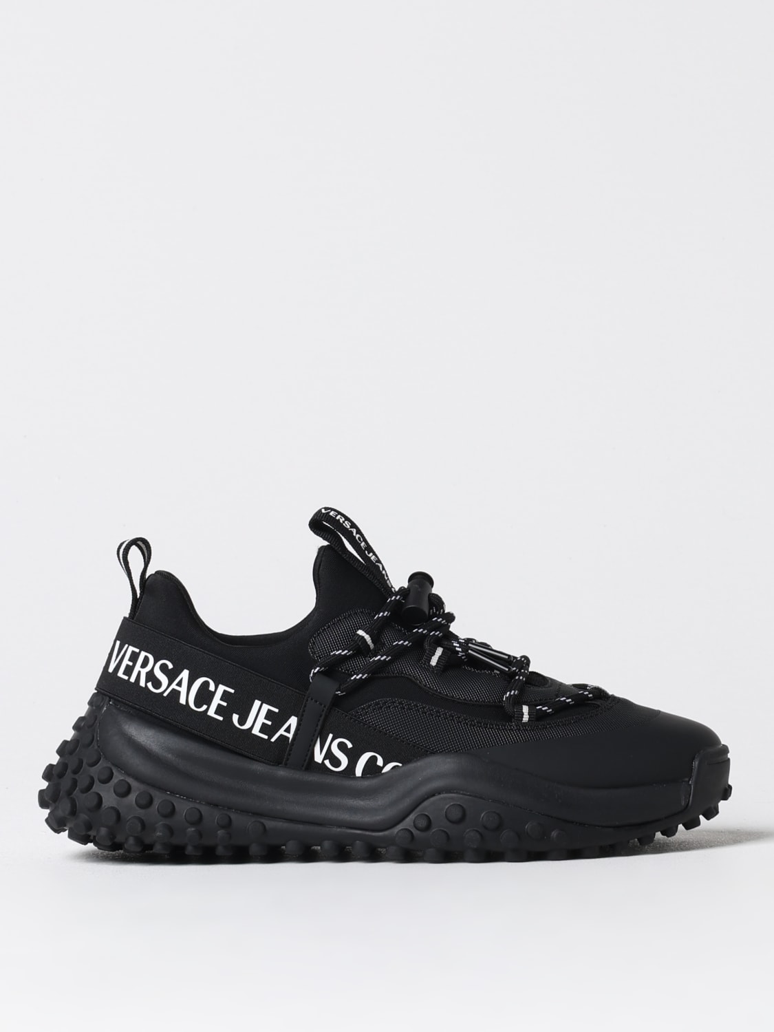 VERSACE JEANS COUTURE SNEAKERS: Sneakers Versace Jeans Couture in mesh e gomma, Nero - Img 1