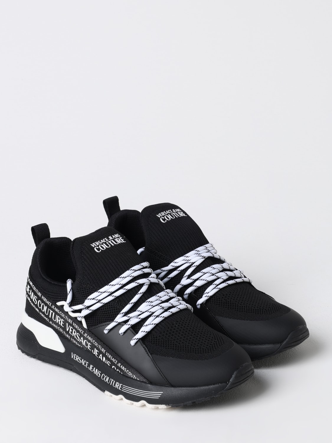 VERSACE JEANS COUTURE SNEAKERS: Sneakers men Versace Jeans Couture, Black - Img 2