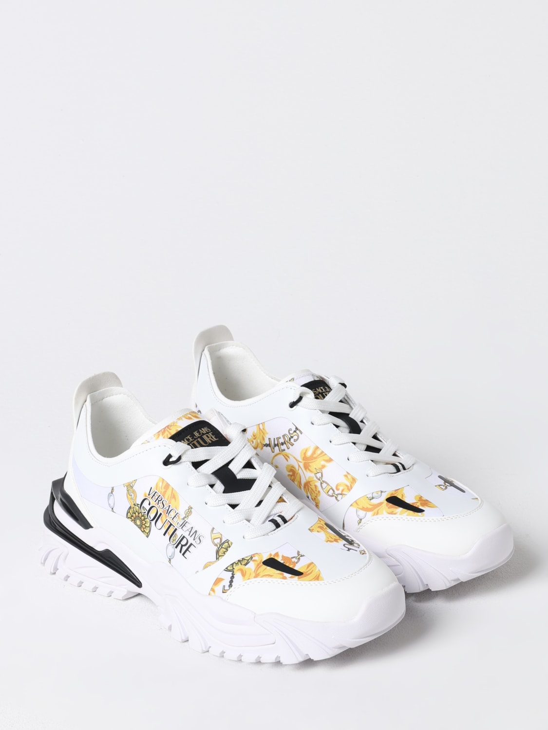 VERSACE JEANS COUTURE SNEAKERS: Sneakers men Versace Jeans Couture, White - Img 2