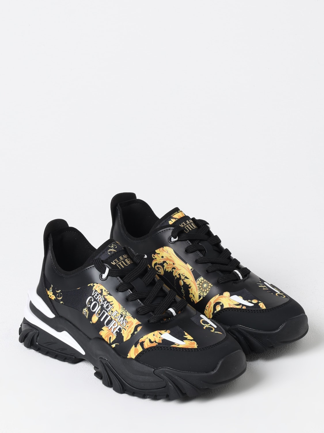 VERSACE JEANS COUTURE SNEAKERS: Sneakers men Versace Jeans Couture, Black - Img 2