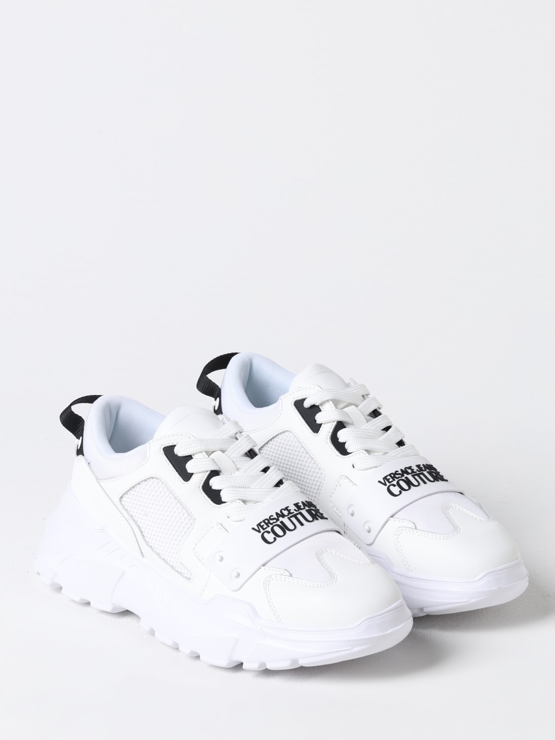 VERSACE JEANS COUTURE SNEAKERS: Sneakers men Versace Jeans Couture, White - Img 2