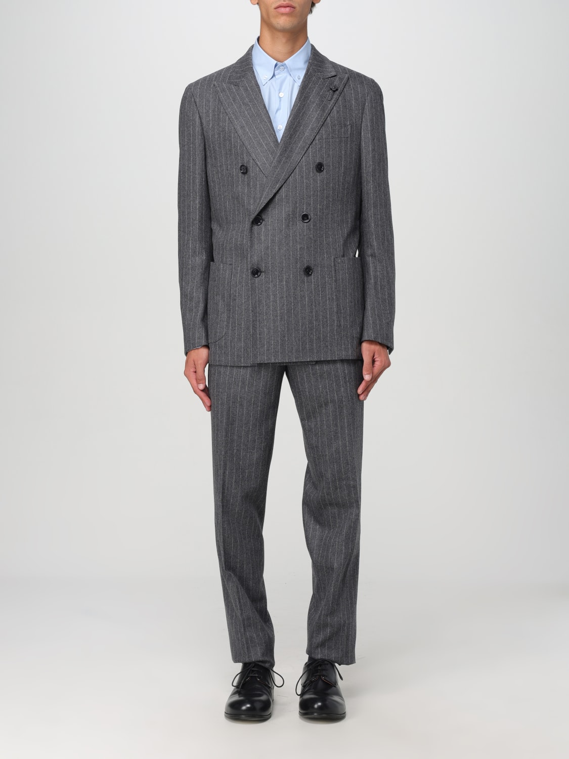 LARDINI: Suit men - Black | Lardini suit IV425AEIVSF63418 online at  GIGLIO.COM