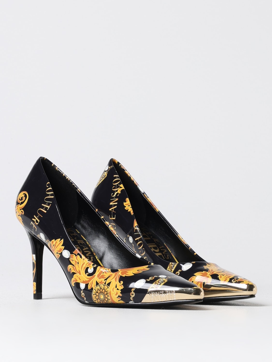 VERSACE JEANS COUTURE PUMPS: High heel shoes woman Versace Jeans Couture, Black - Img 2