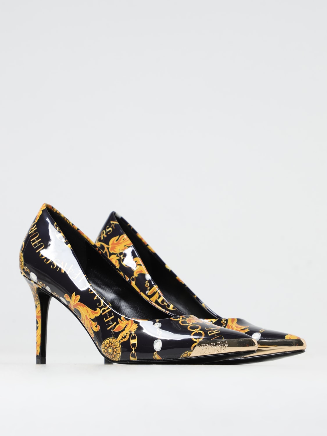 VERSACE JEANS COUTURE PUMPS: High heel shoes woman Versace Jeans Couture, Black 1 - Img 2