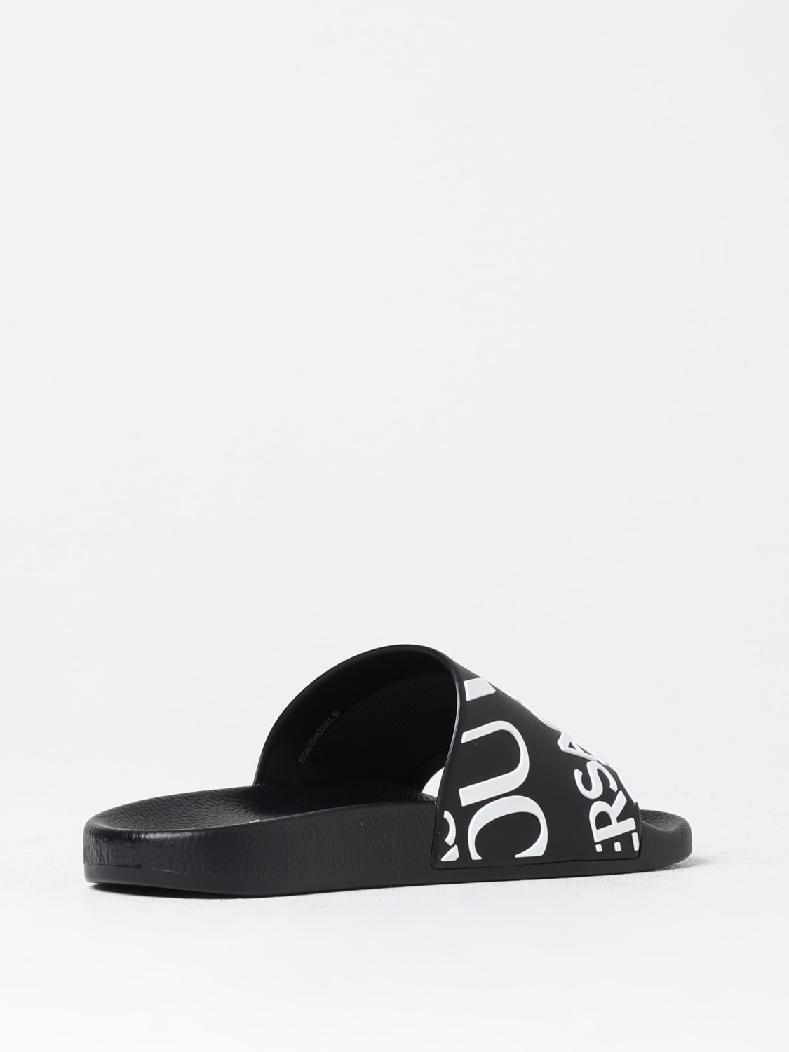 VERSACE JEANS COUTURE FLAT SANDALS: Flat sandals woman Versace Jeans Couture, Black - Img 3