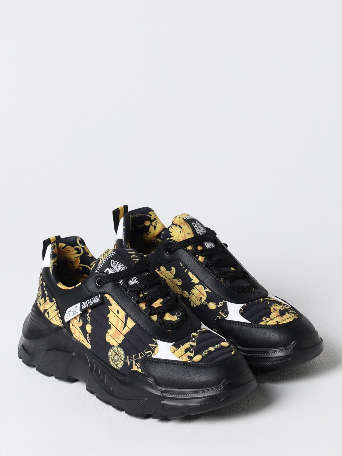 VERSACE JEANS COUTURE SNEAKERS: Sneakers men Versace Jeans Couture, Black - Img 2