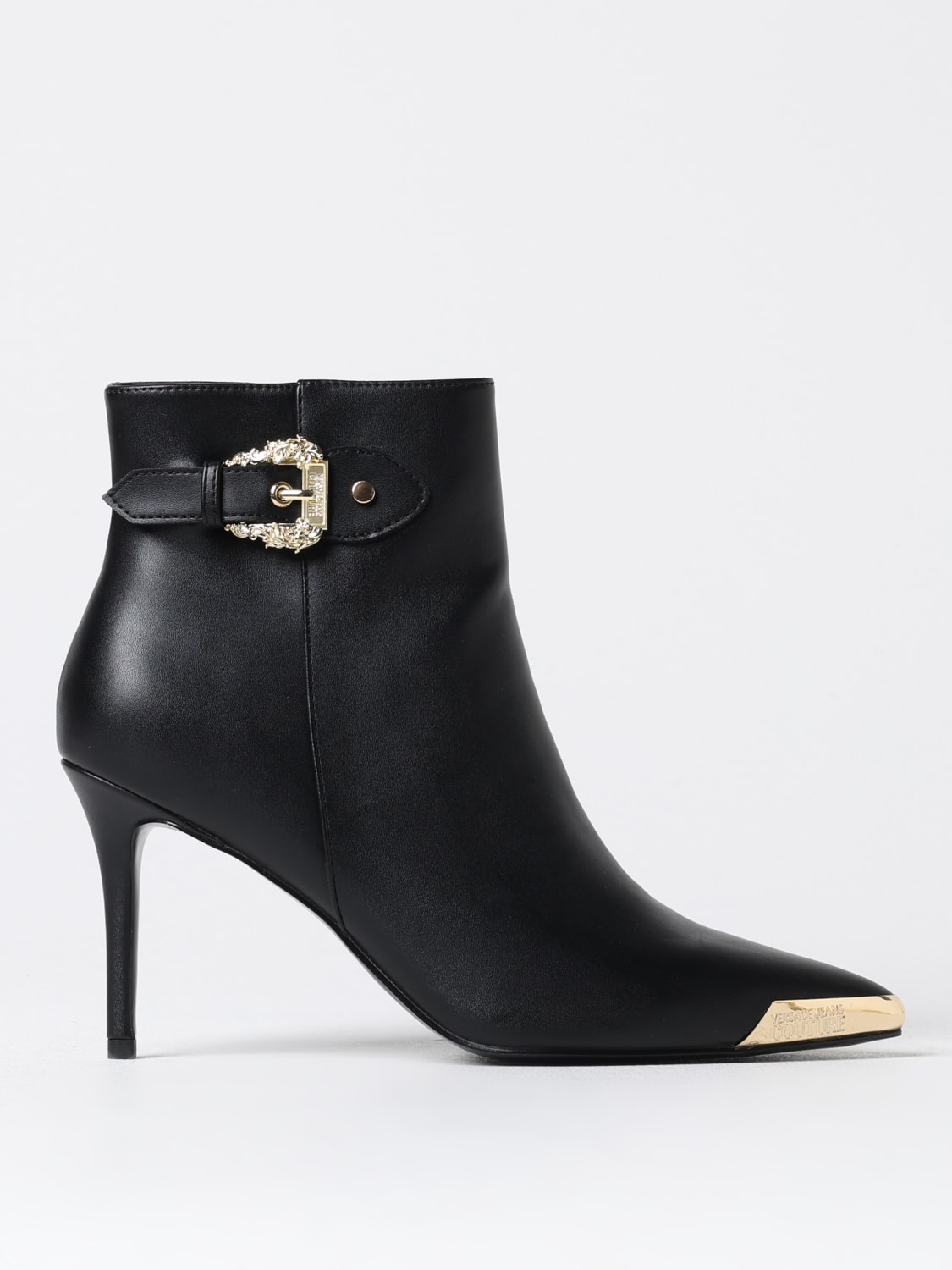 VERSACE JEANS COUTURE BOTINES PLANOS: Botines planos mujer Versace Jeans Couture, Negro - Img 1