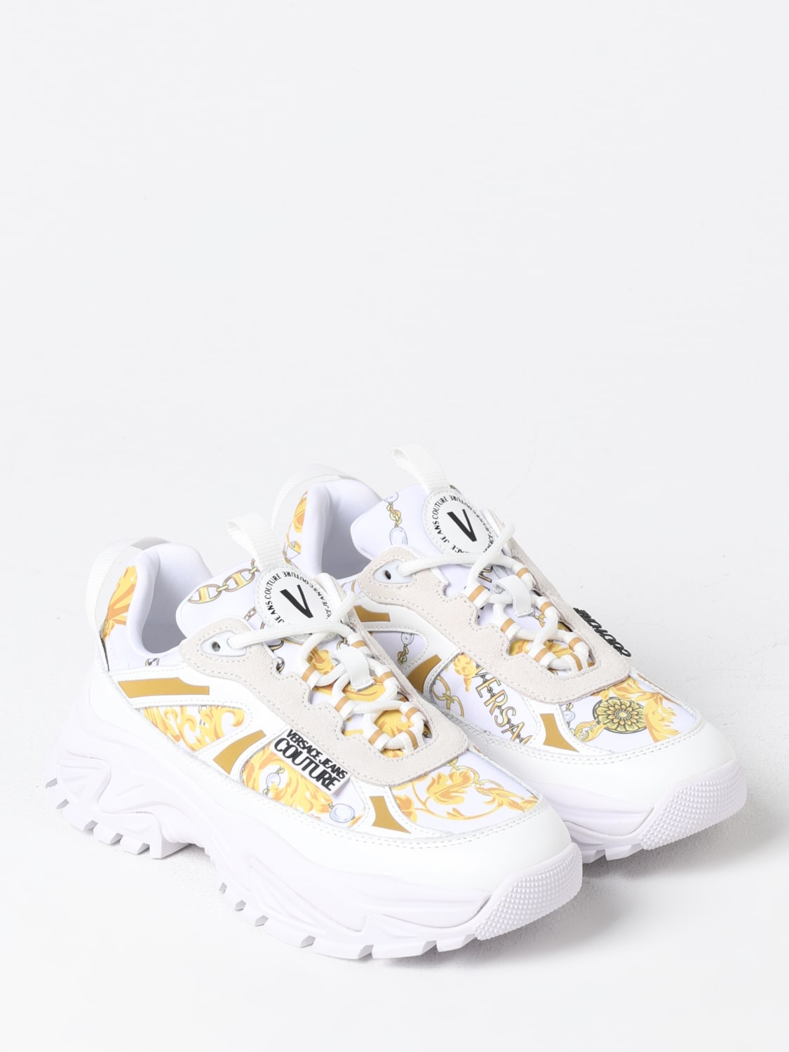 VERSACE JEANS COUTURE SNEAKERS: Sneakers woman Versace Jeans Couture, White - Img 2