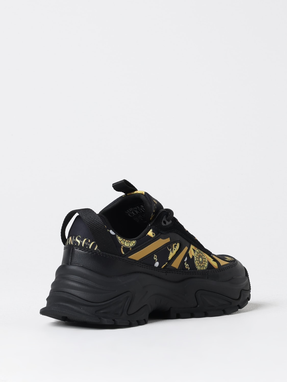 VERSACE JEANS COUTURE SNEAKERS: Sneakers Baroque Versace Jeans Couture in pelle sintetica , Nero - Img 3