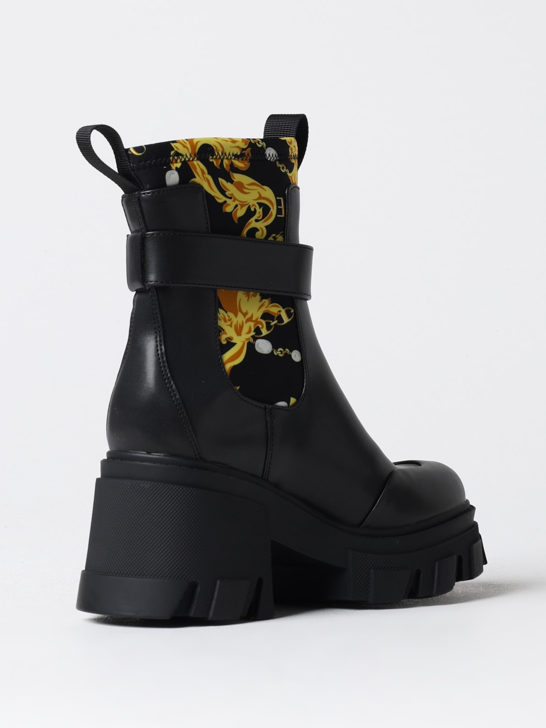 VERSACE JEANS COUTURE BOTINES PLANOS: Botines planos mujer Versace Jeans Couture, Negro - Img 3