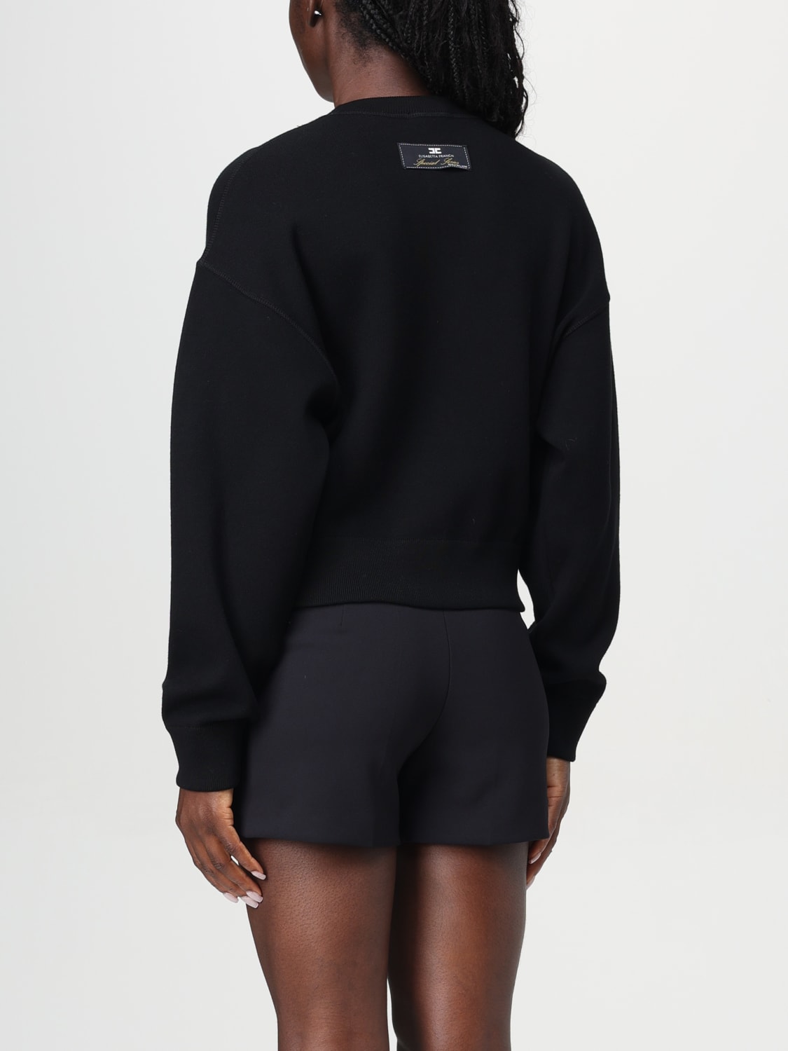 ELISABETTA FRANCHI SWEATSHIRT: Sweater woman Elisabetta Franchi, Black - Img 2