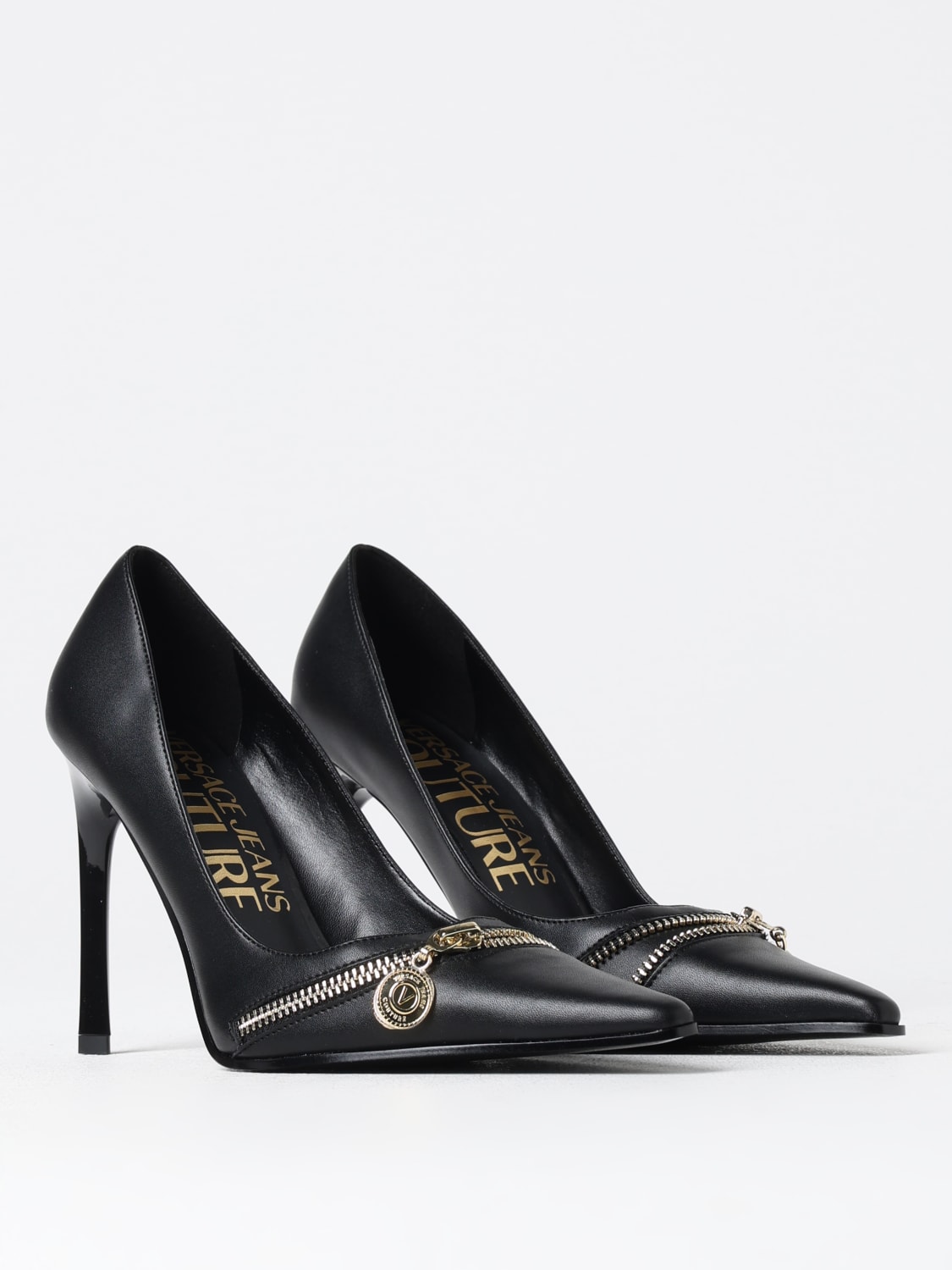 VERSACE JEANS COUTURE PUMPS: High heel shoes woman Versace Jeans Couture, Black - Img 2