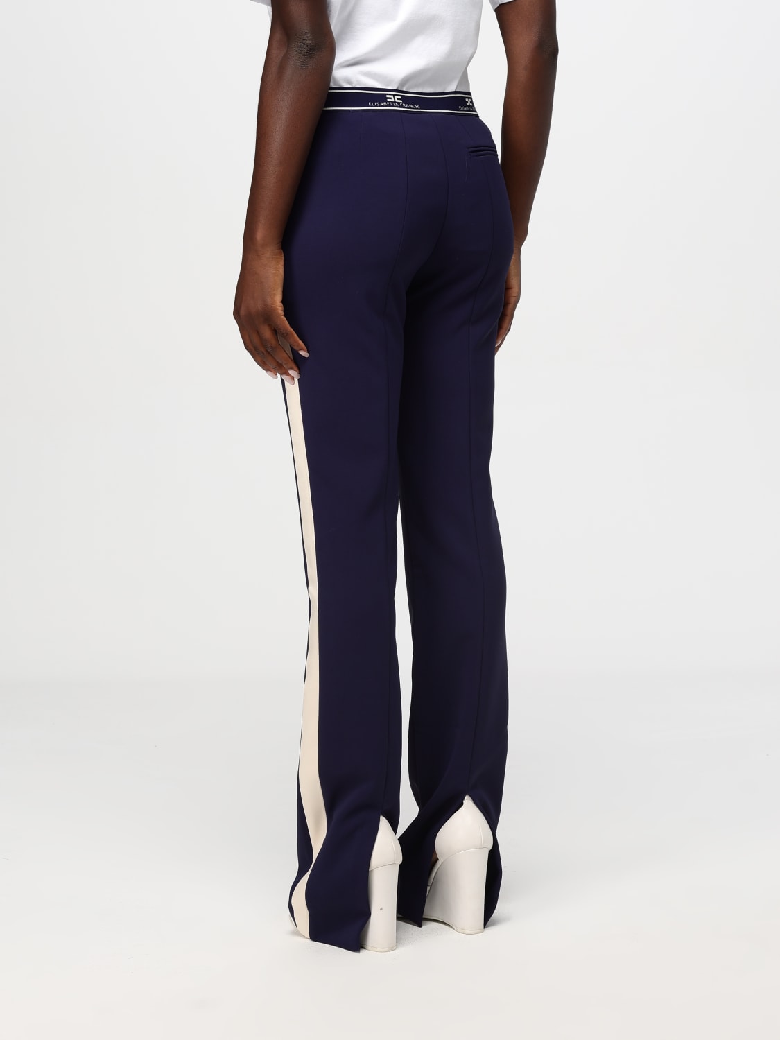 ELISABETTA FRANCHI PANTS: Pants woman Elisabetta Franchi, Blue - Img 2