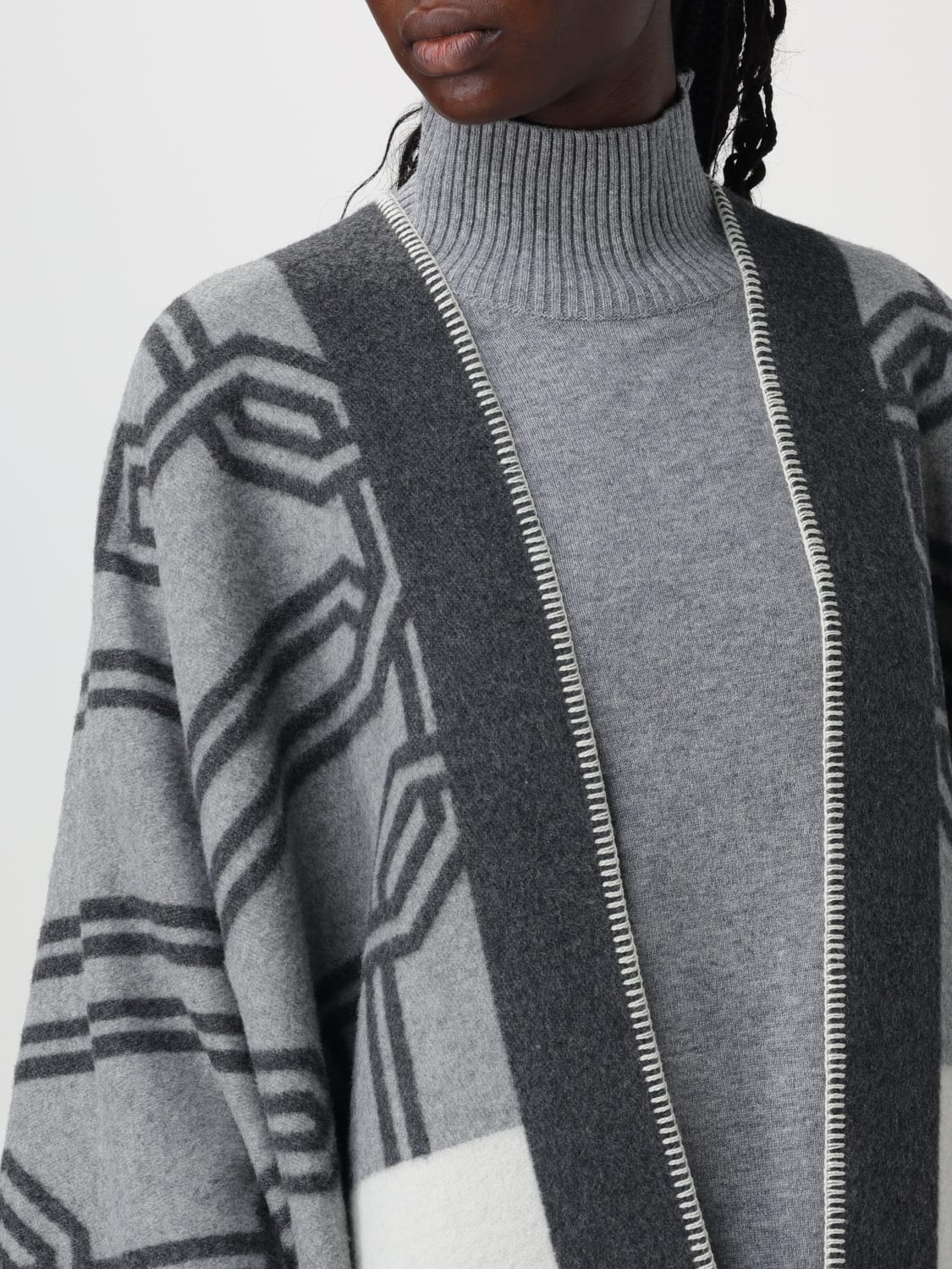 ELISABETTA FRANCHI: Cape woman - Pearl | Elisabetta Franchi