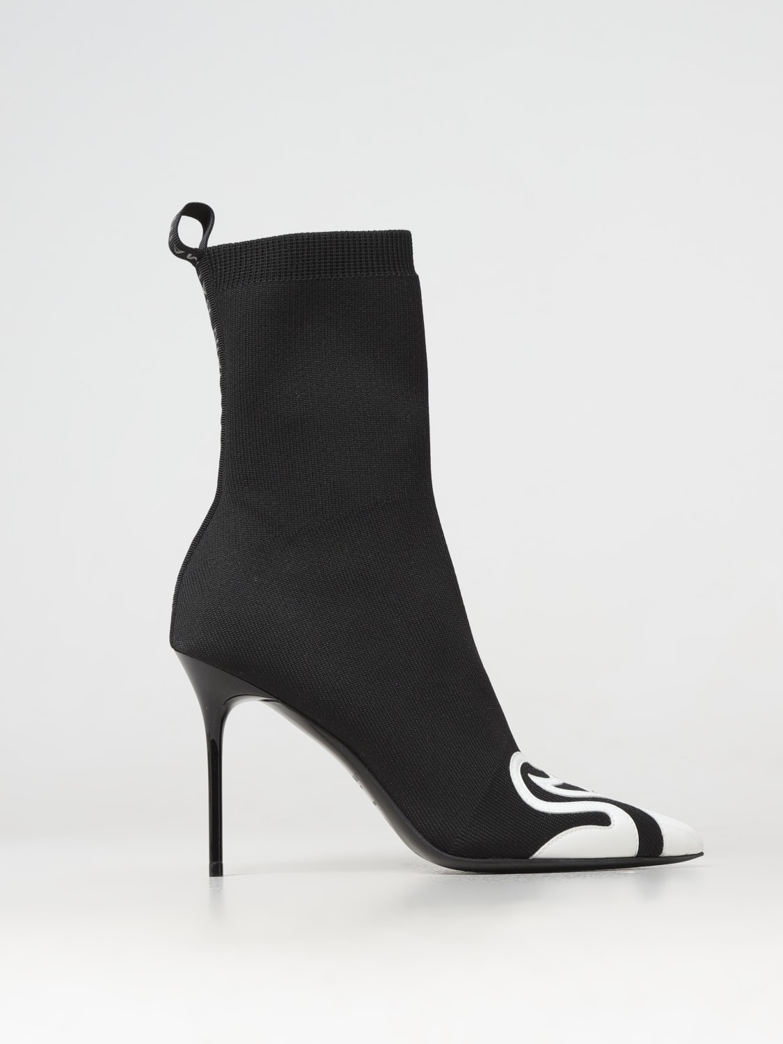 BALMAIN FLAT ANKLE BOOTS: Flat ankle boots woman Balmain, Black - Img 1