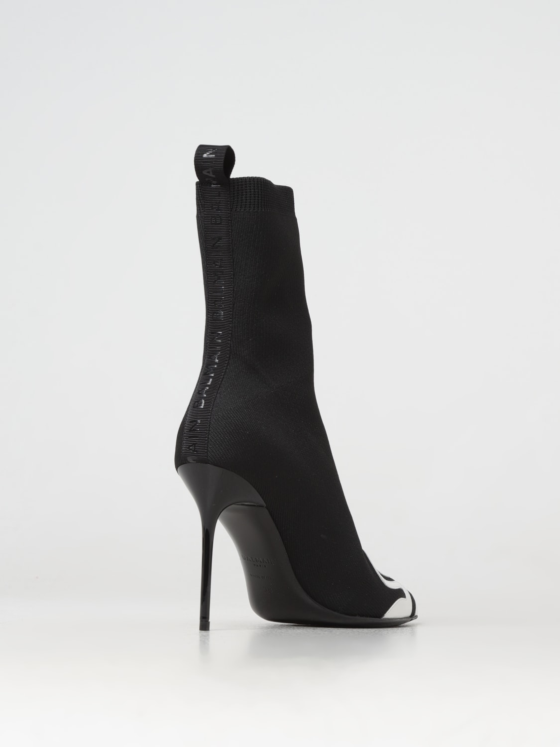 BALMAIN FLAT ANKLE BOOTS: Flat ankle boots woman Balmain, Black - Img 3